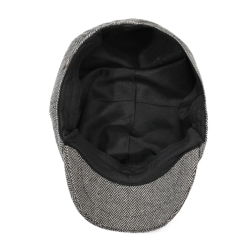 Unisex Newsboy Hat Retro Beret Cap for Spring Autumn Travel Casual
