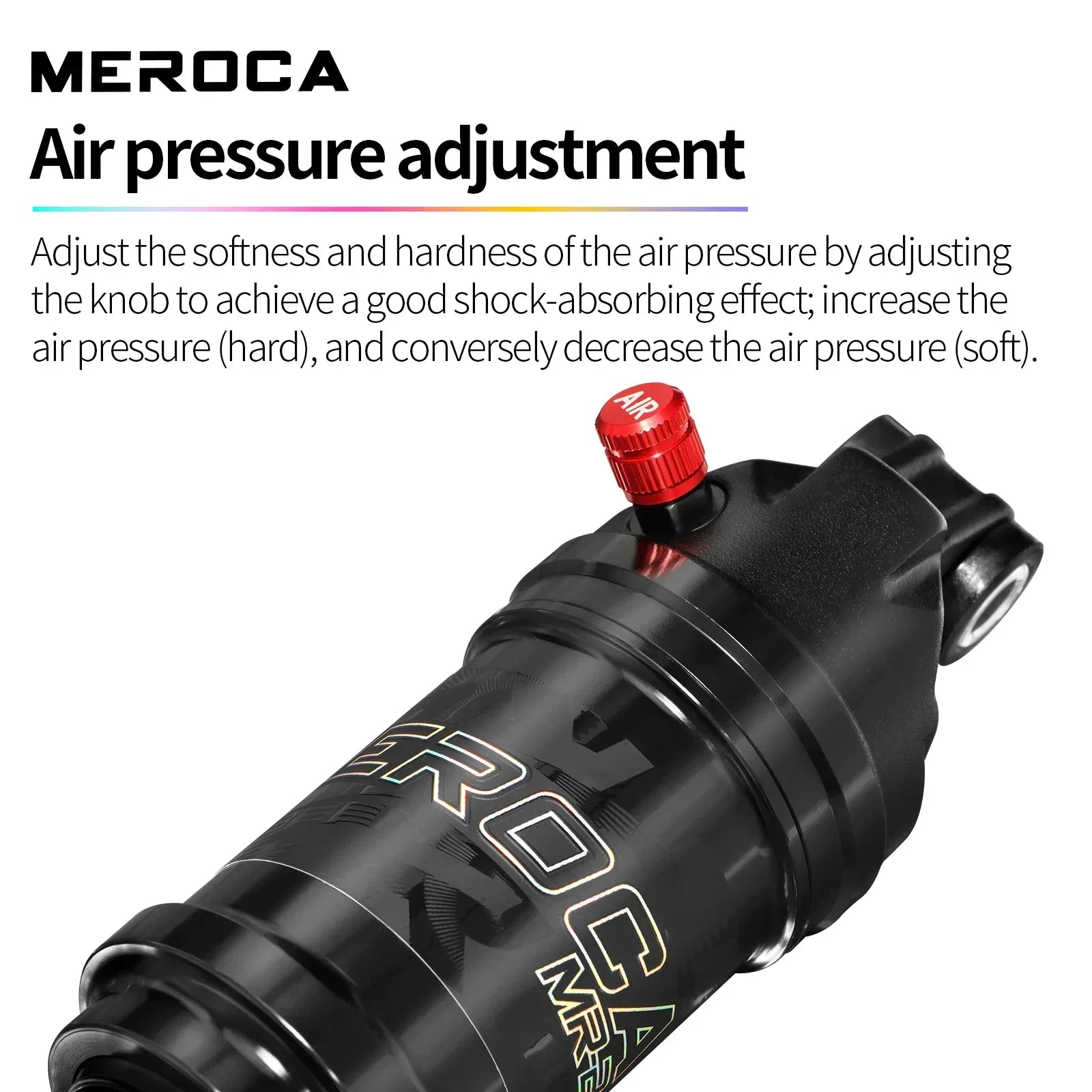 MEROCA Adjustable Rear Air Shock MTB Bicycle 125/150/165/190mm - EXPROTAS