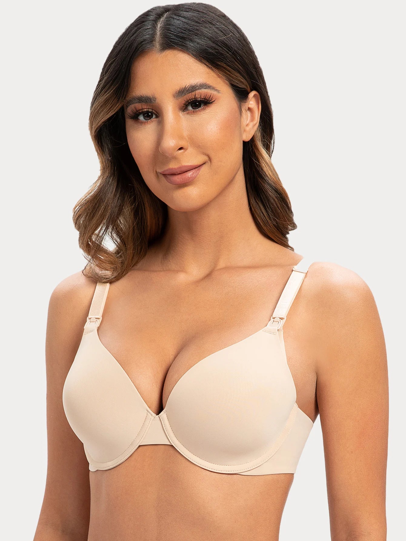 Maternity Plus Size Underwire Nursing Bra for Breastfeeding Support