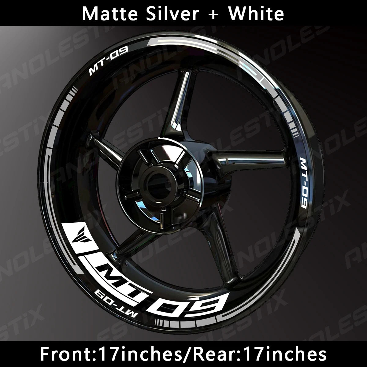 Reflective Motorcycle Wheel Sticker Hub Decal Rim Stripe Tape for YAMAHA MT-09