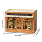 DIY Wooden Dollhouse Christmas Lodge Miniatures with LED Lights Assembly Model Gift - EXPROTAS