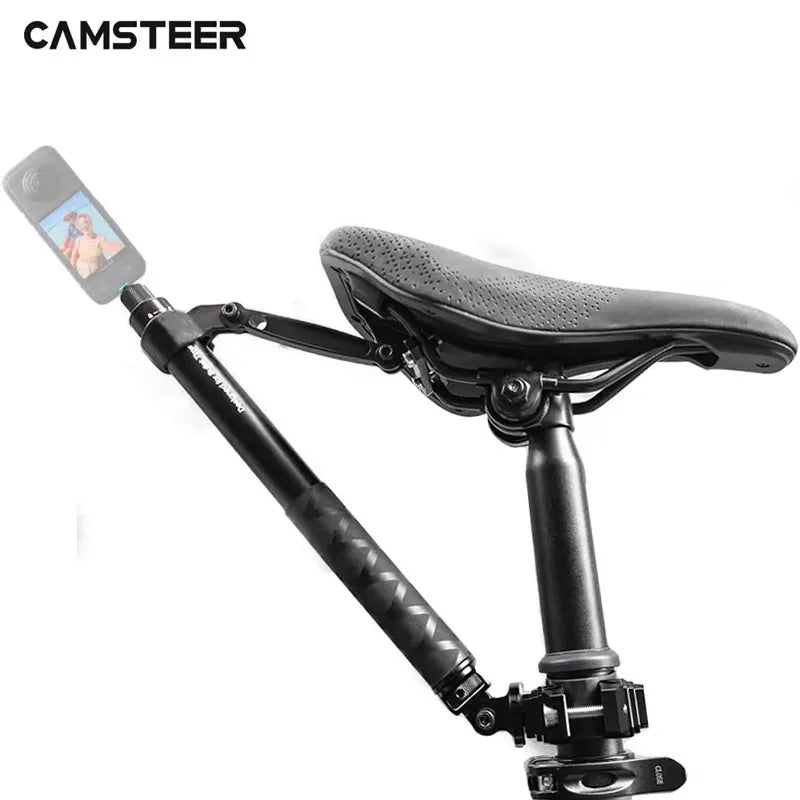 Camsteer Bike Backseat 3rd Person Mount for GoPro 13–10 Insta360 X5–X2