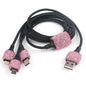 Bling Car Charger 5V 2.1A Dual Port Fast Adapter Vehicle Interior Accessory