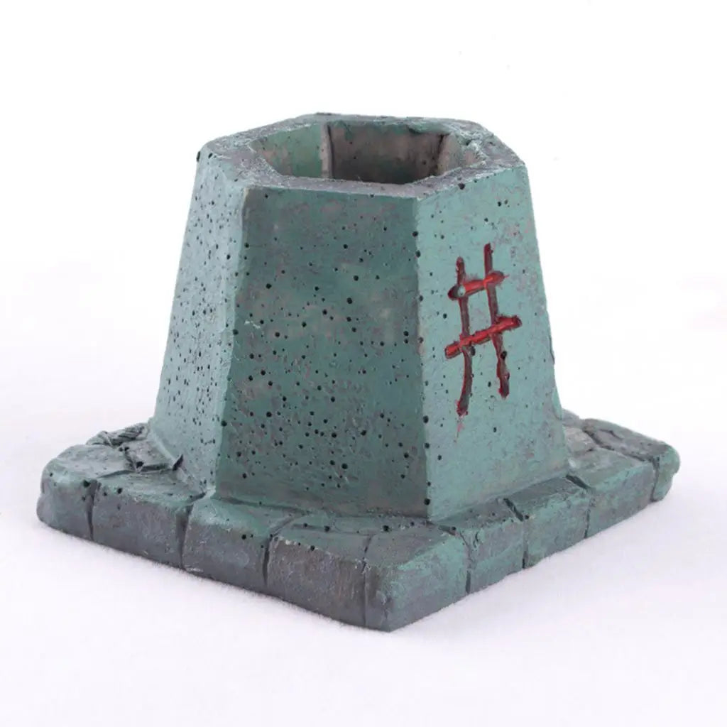 1PCS Mini House Model Resin Ornament for Garden Landscaping Decor