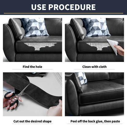 Self Adhesive Repair Patch Tape for Leather Sofa Car Seat DIY Fix