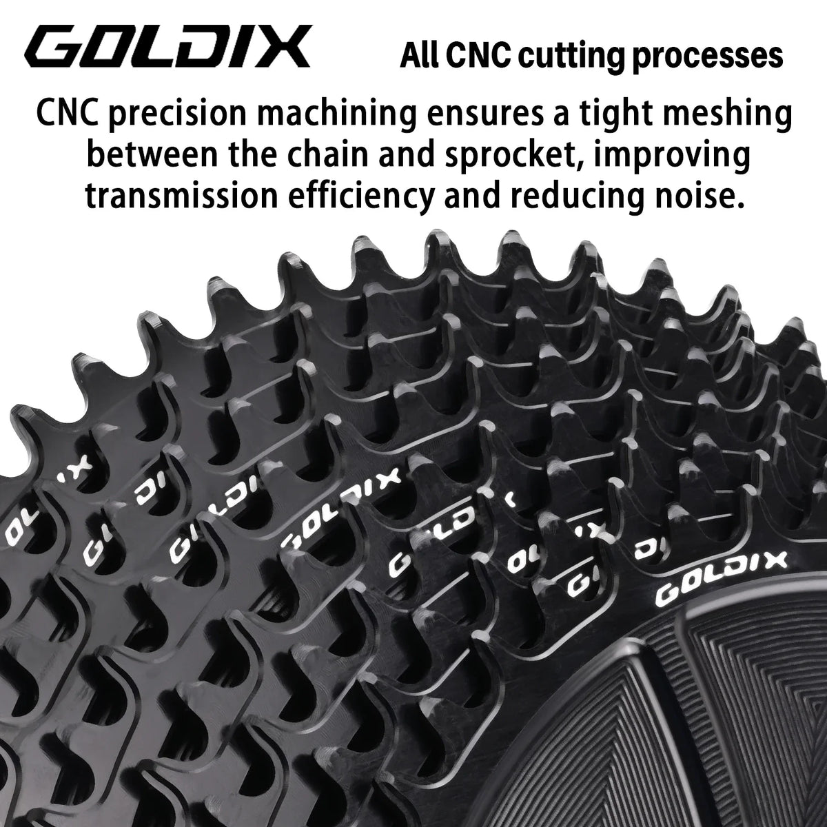 Narrow Wide Chainring 3-Bolt 3mm Offset for Goldix MTB Road Crankset