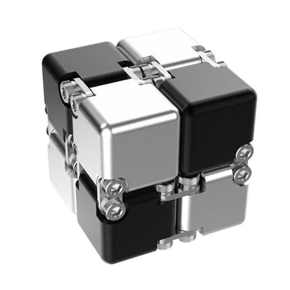 Metal Infinity Magic Cube Fidget Toy Decompression Puzzle for Adults Kids