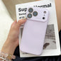 Liquid Silicone MagSafe Case for iPhone 12-17 Air Pro Max Glass Window Cover