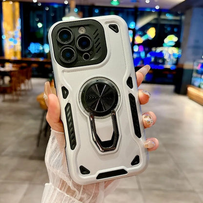 360 Rotating Ring Armour Case for iPhone 11-17 Air Pro Max Plus Heavy Duty
