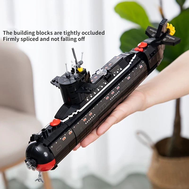 Type 094 Nuclear Submarine Building Blocks Military Brick Model Toy Set