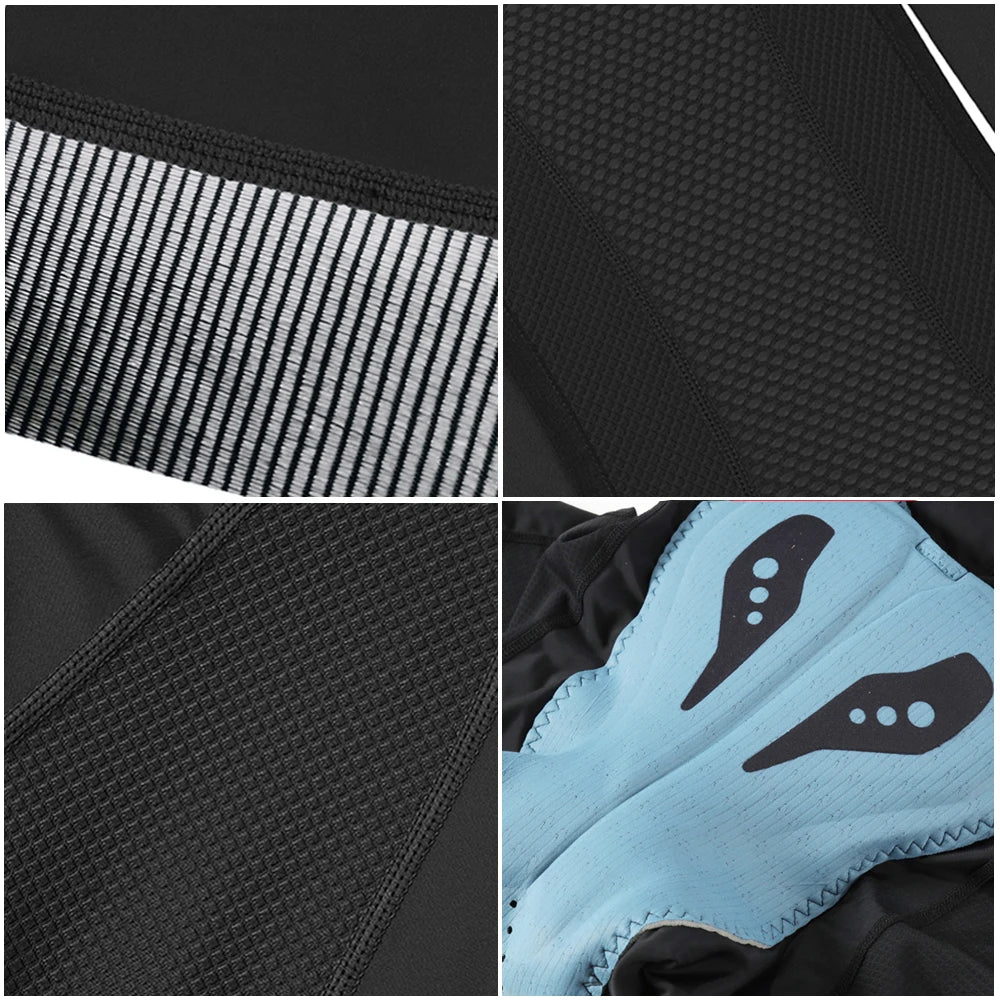 RION Cycling Shorts Men Ciclismo Masculina Bib Shorts Elastic Interface Cushion Long Distance MTB Padded Shorts Tights Slim Fit-EXPROTAS