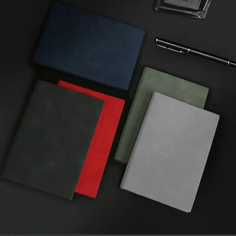 A5 A6 Journal Diary Notepad Leather Lined Notebook 160 Pages Student