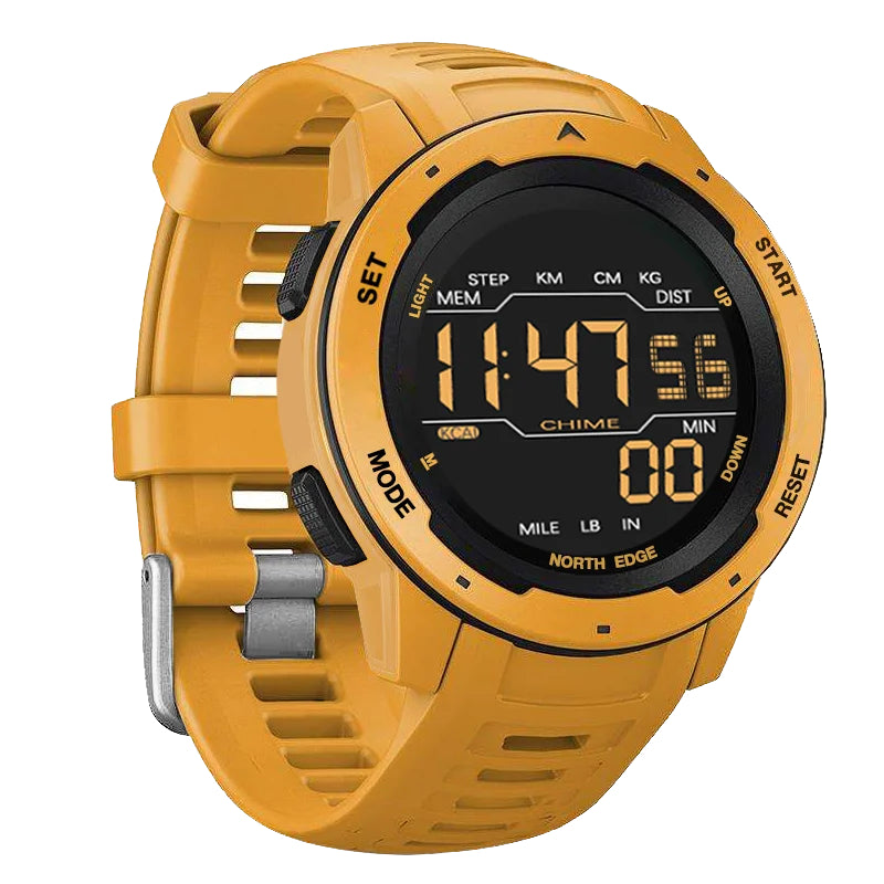 NORTH EDGE Mens Smart Watch Women Sportswatch Dual Time Running Pedometer Countdown Waterproof 50m Digital Alarm Military Clock-EXPROTAS