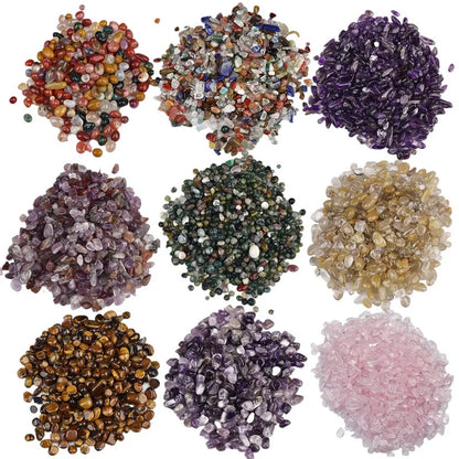 Natural Crystal Pebbles 100g Fish Tank Aquarium Decor Agate Chips
