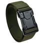 Men's Buckle Tactical Belt Red Ears Plastic Multifunctional Military Canvas