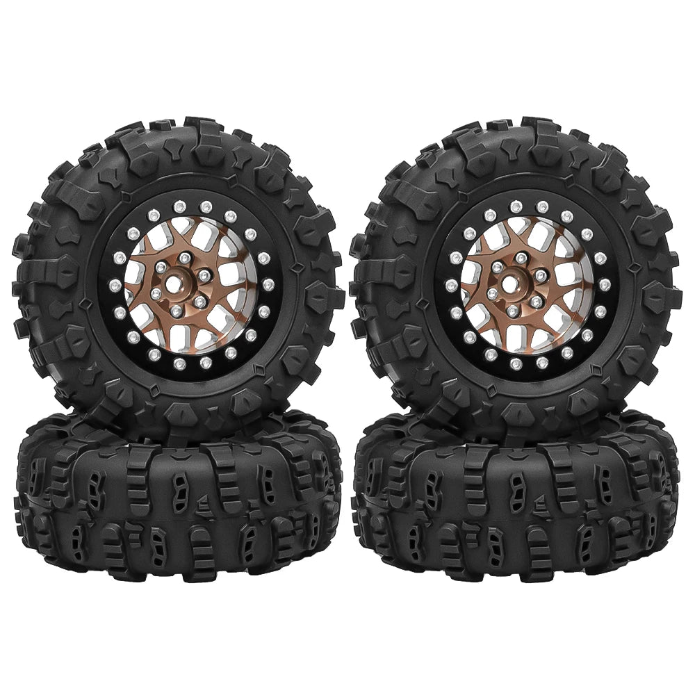 1.45 Inch Crawler Car Tire Wheels for 1/18 TRX-4M 1/24 SCX24 RC