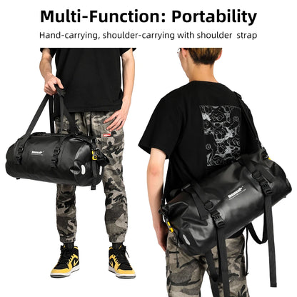 Rhinowalk 20L Motorcycle Tail Bag Waterproof Dry Seat Luggage Rear Pack
