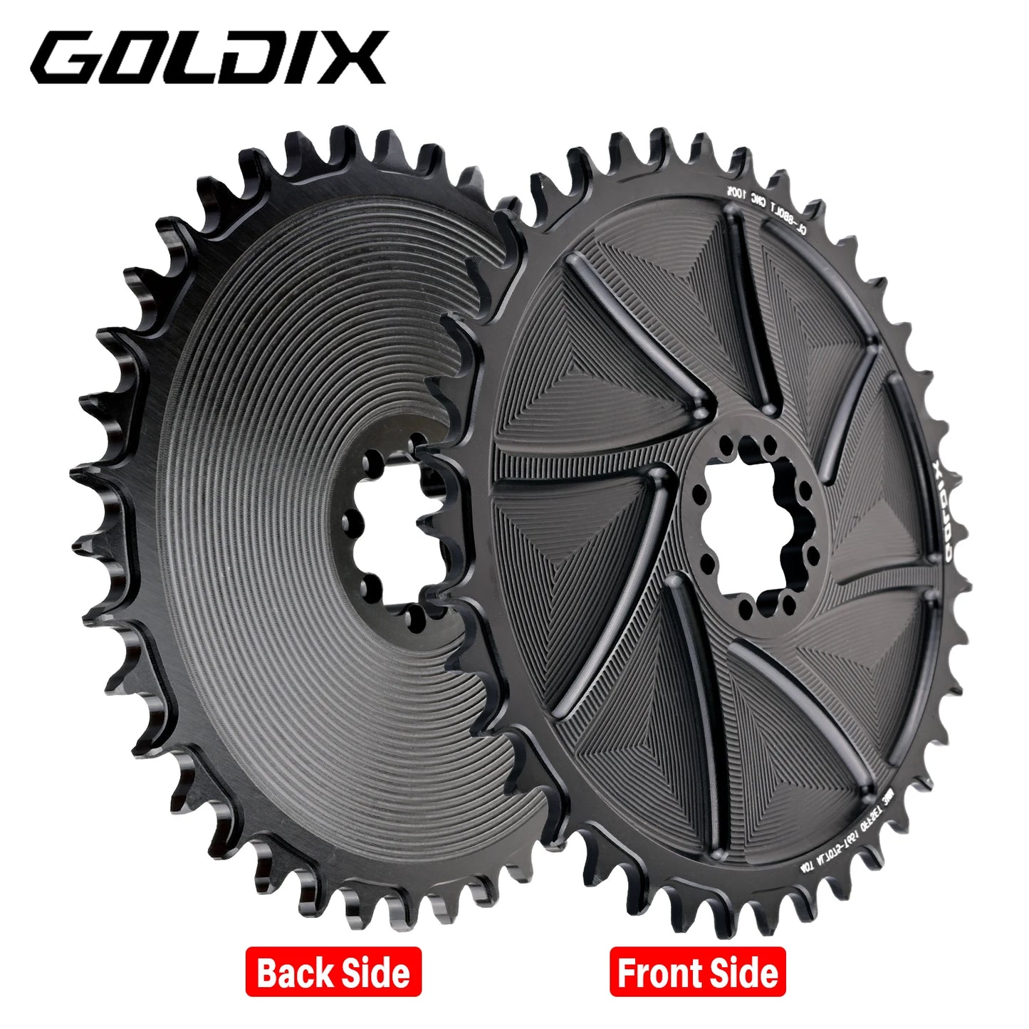 GOLDIX 8-Bolt AERO Chainring Narrow Wide CNC for SRAM 8-Bolt Crankset