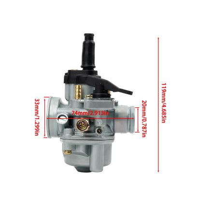 17.5mm Dellorto PHVA ED Carburetor for Tomos A55 50cc 80cc, Puch PHBG Moped Scooter