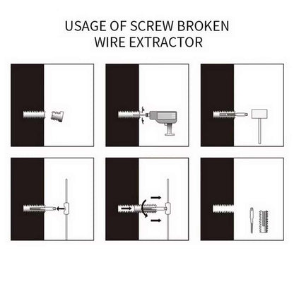 5/6Pcs Drill Bits Screw Extractor Remover Broken Damaged Easy Out Tool
