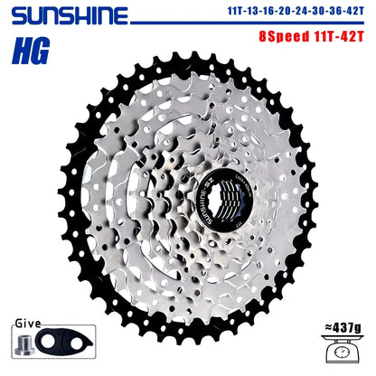 SUNSHINE 8-12 Speed MTB Cassette 11-52T HG Bicycle Sprocket for Shimano