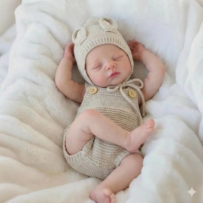 33cm Irys Silicone Reborn Baby Girl Doll Waterproof Open Mouth Painted Skin