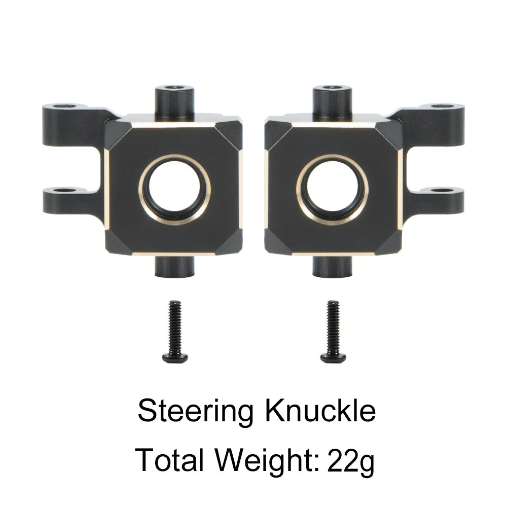 TRX4M Brass Steering Link Knuckle Diff Cover Caster Block Weights 1/18 RC