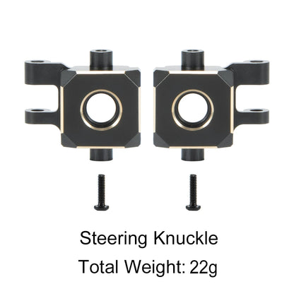 TRX4M Brass Steering Link Knuckle Diff Cover Caster Block Weights 1/18 RC
