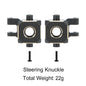TRX4M Brass Steering Link Knuckle Diff Cover Caster Block Weights 1/18 RC
