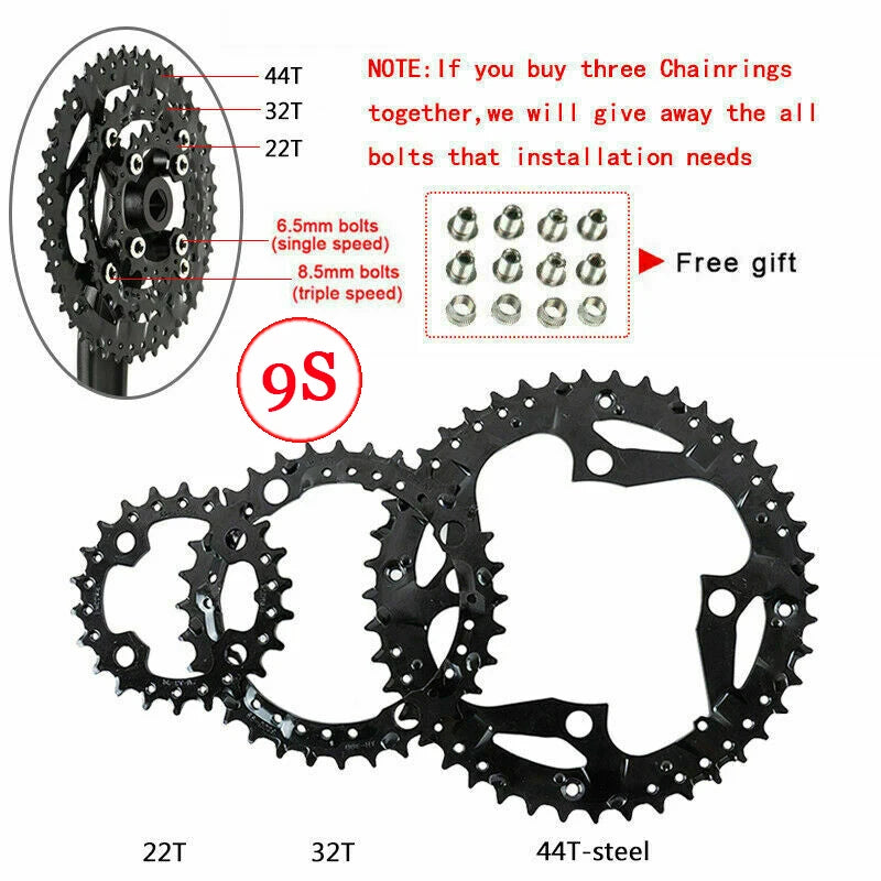 MTB Bike Chainring BUCKLOS 104BCD 64BCD 9/10 Speed SRAM SLX XT