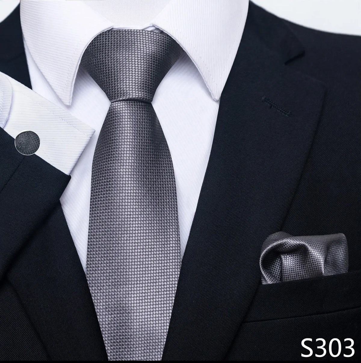 EXPROTAS Tie Pocket Square 8cm Wedding Formal Men’s Accessories