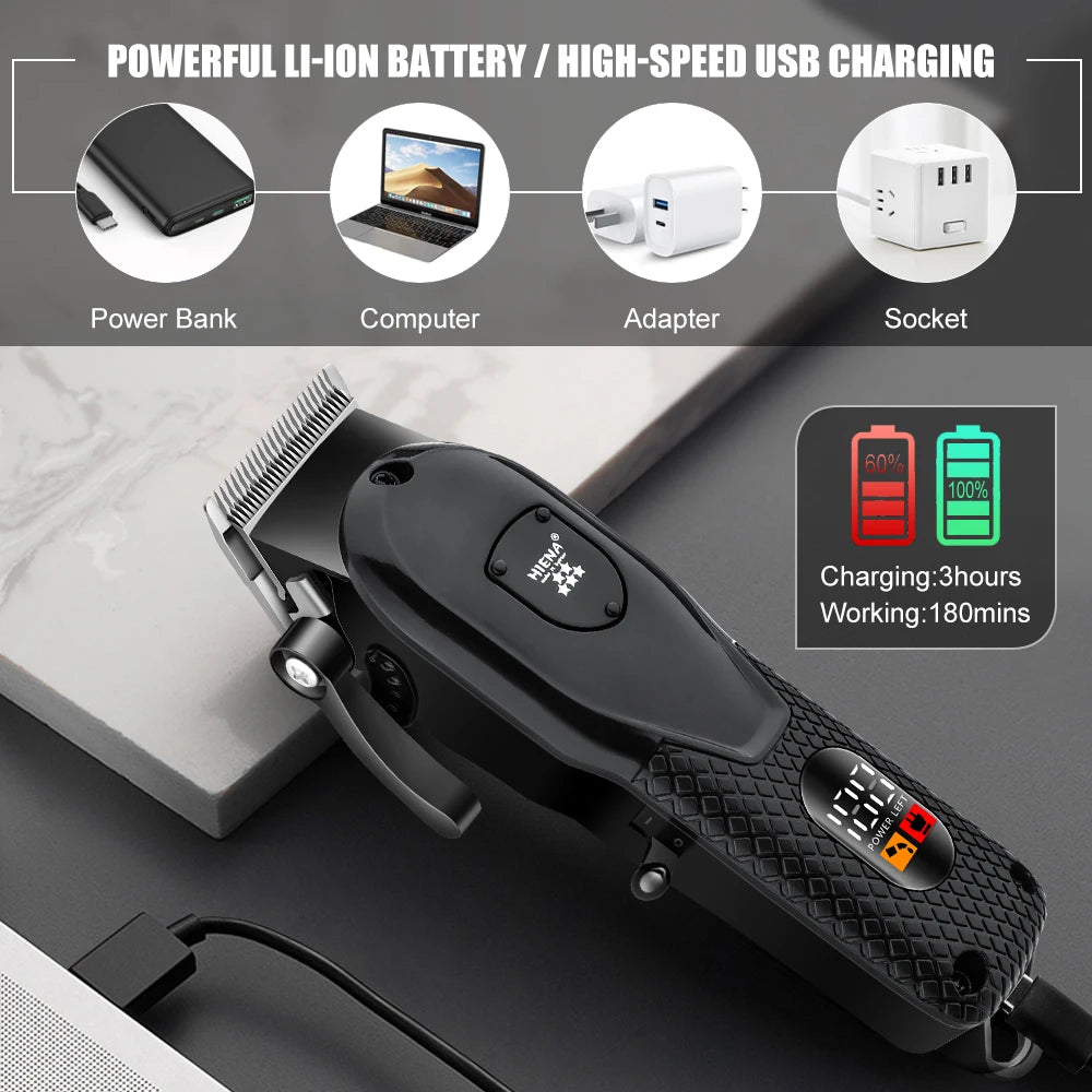 Hair Clipper Professional Men Electric Trimmer Cutting Machine Barber