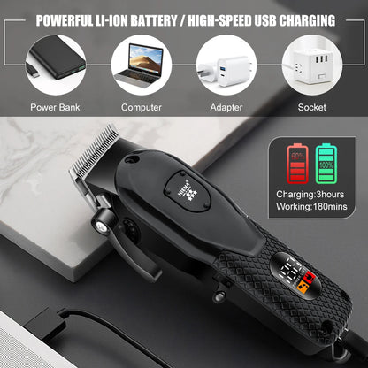 Hair Clipper Professional Men Electric Trimmer Cutting Machine Barber