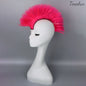 Helmet Mohawk Hair Patches Skinhead Adhesive Wig for Motorcycle Costume