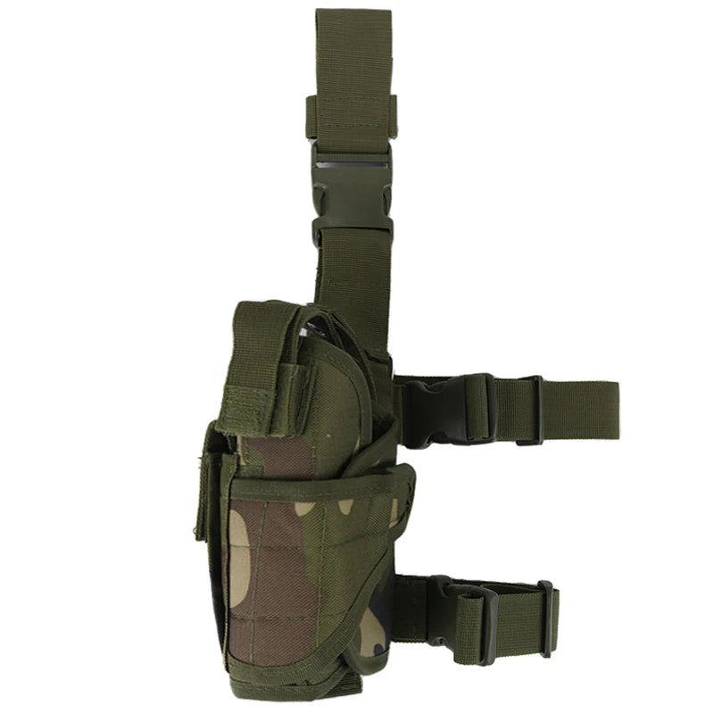 Tactical Leg Holster Pouch Adjustable Strap Airsoft Hunting Gun Right Thigh