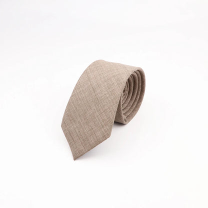 Mens Slim Solid Colour Tie 6.5cm Wedding Party Classic Necktie