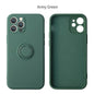 Magnetic Ring Silicone Phone Case for iPhone 11-17 Pro Max Plus Mini XR