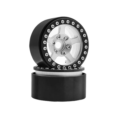 Universal 1/10 RC Crawler 1.9" Beadlock Wheels Aluminum 5-Spoke