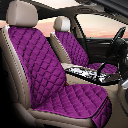 Car Seat Cover Front/Rear Velvet/fur Seat Cushion Protector Pad Black/Red/Beige/Grey/Coffee/Brown For Renault Kadjar F3 X45-EXPROTAS