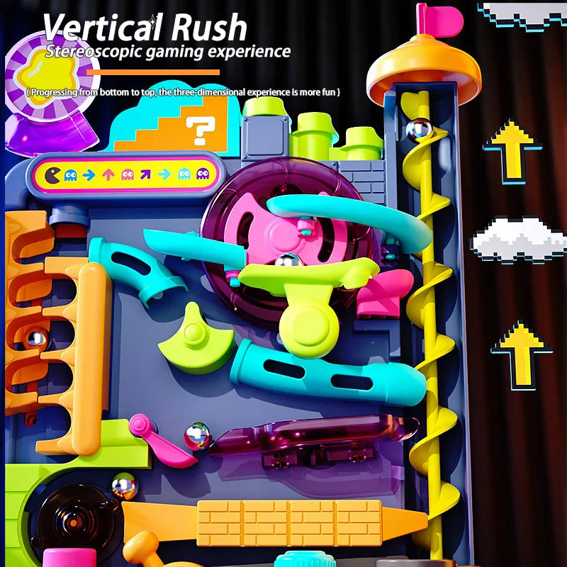 Educational Montessori Toy Multi-Layer Ball Track Game for Kids Adventure