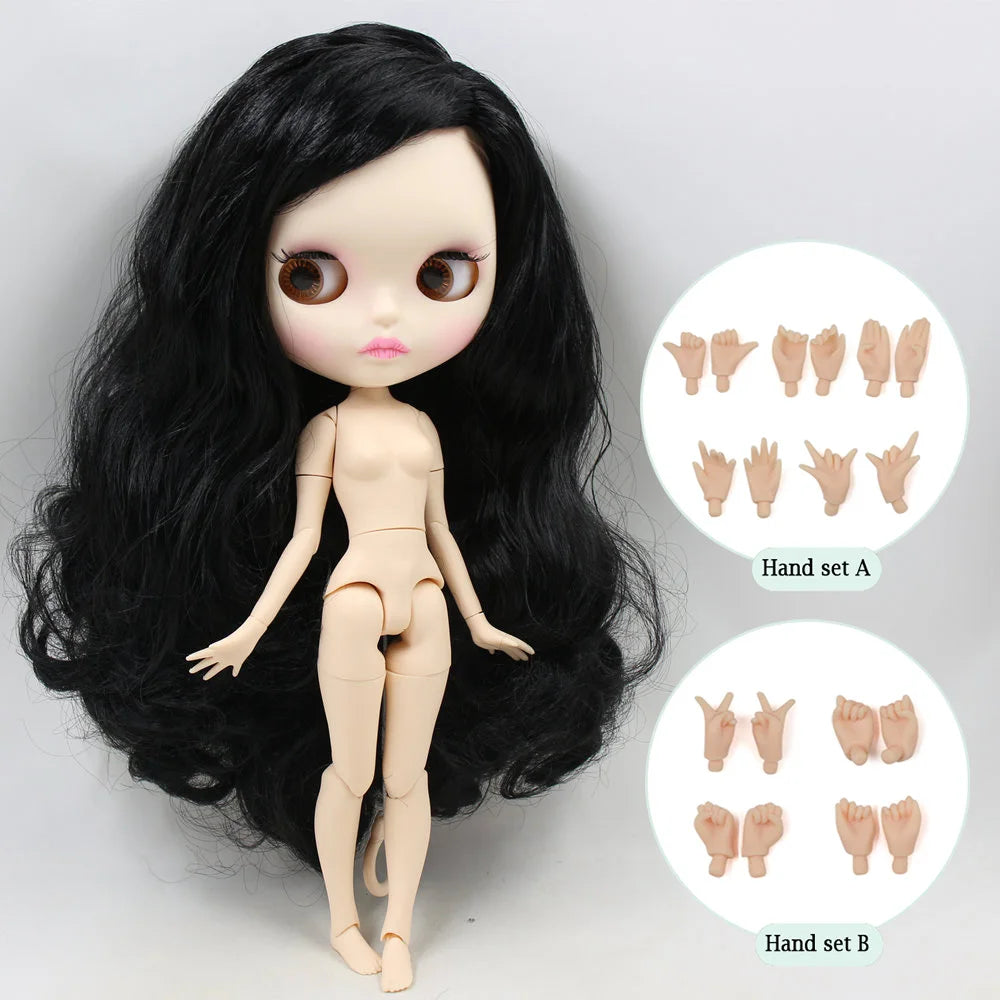 ICY DBS Blythe Factory Doll 1/6 BJD OB24 Ball Joint Body DIY Dress Up