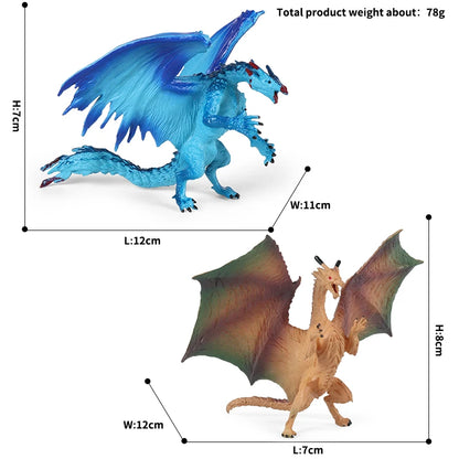 Oenux Fantasy Creature PVC Figure Dragon Phoenix Dinosaur Animal Model - EXPROTAS