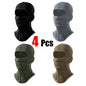 4Pcs Full Face Mask Balaclava Cycling Ski Motorcycle Warm Black Men