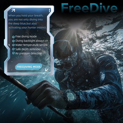 Men's Digital Dive Watch Outdoor Waterproof 100M North Edg Apache-D Sport