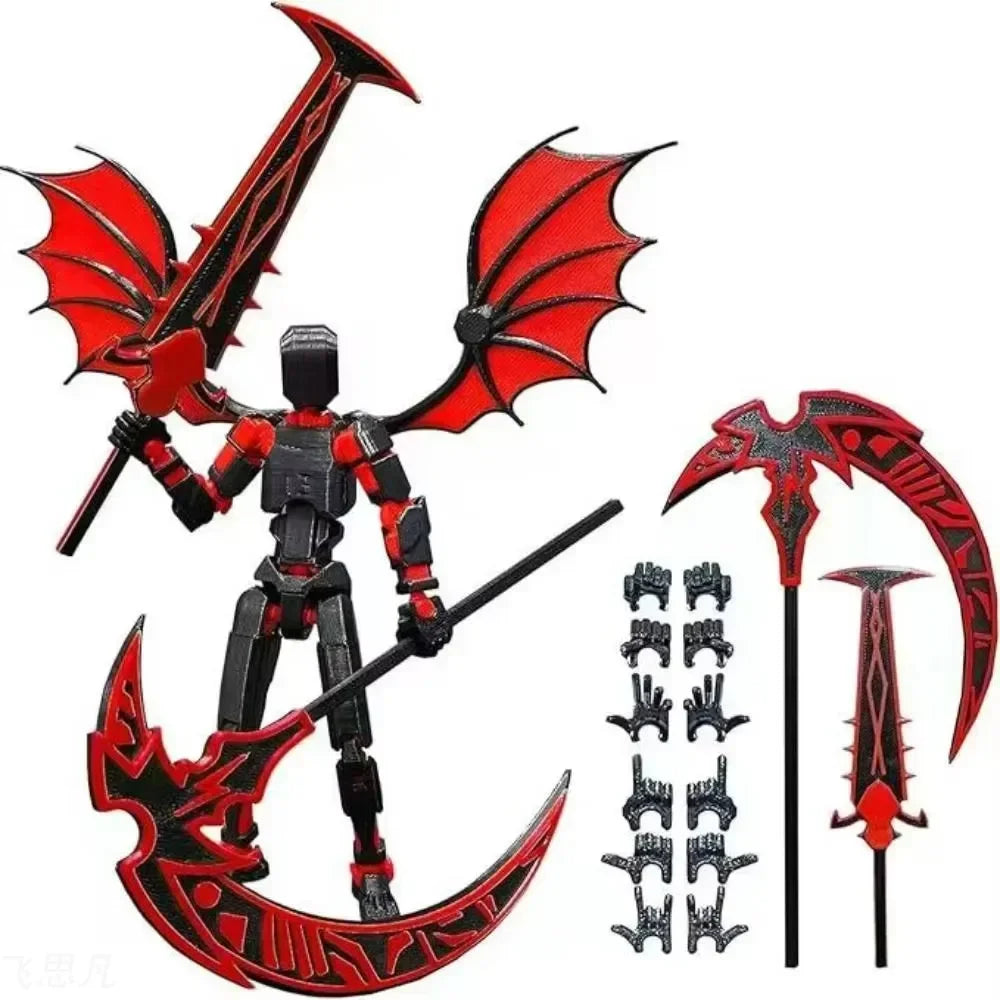 3D Printed Robot 13 Action Figure Multi-Jointed Desktop Decoration
