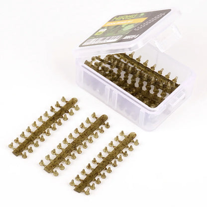 Hirisi 10 cards Carp Fishing Rubber Beads for Fishing Hook Rig Stop Hookbeads Fishing Terminal Tackle Accessories AH039