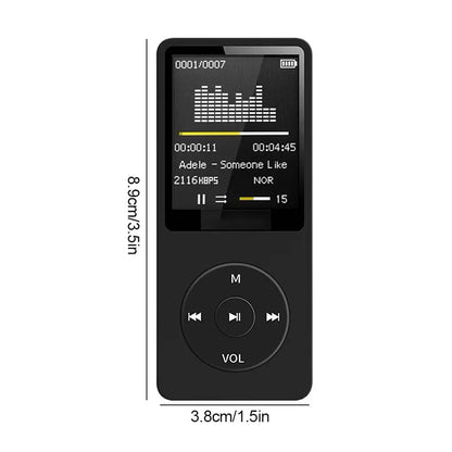Portable MP3 Player Bluetooth Music Player for Travel Personal Use