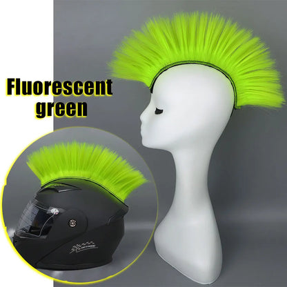 Helmet Wig Synthetic Cockscomb Decoration for Motocross Full Face Helmet