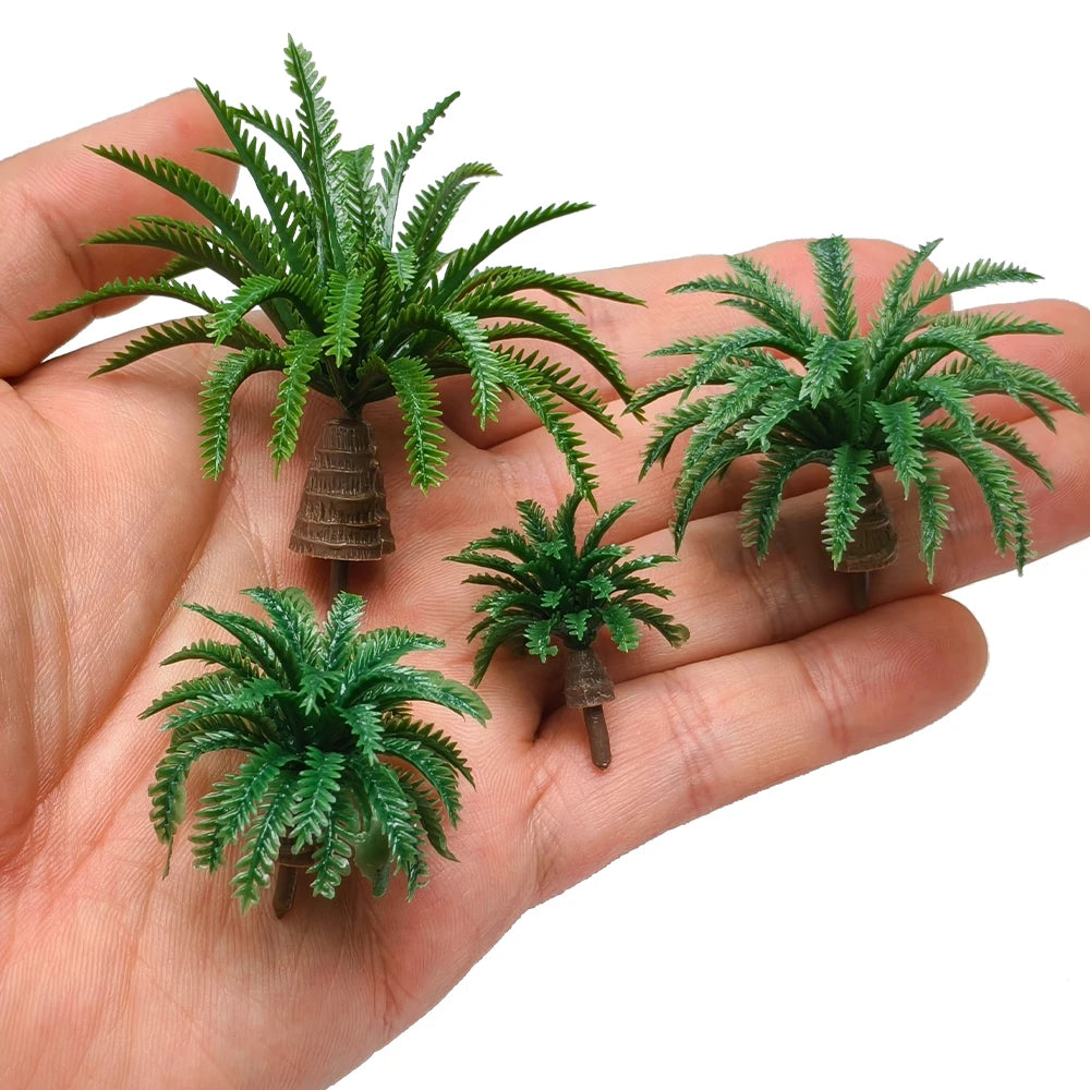 5Pcs Coconut Palm Tree Mini Garden Decor 2-5CM Fairy Layout
