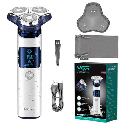 Electric Shaver Men VGR Cordless Foil Beard Razor Rechargeable Shaving Machine